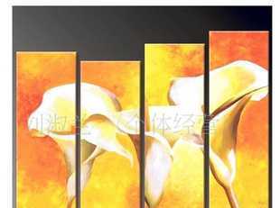 手繪裝飾油畫與四拼花卉 藝術(shù)與工藝的完美結(jié)合